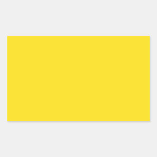 Goldenrod Yellow Rectangular Sticker