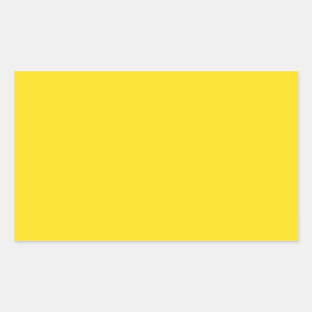 Goldenrod Yellow Rectangular Sticker (Front)