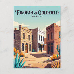 Goldfield and Tonopah Nevada Postcard