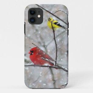Goldfinch And Cardinal Case-Mate iPhone Case