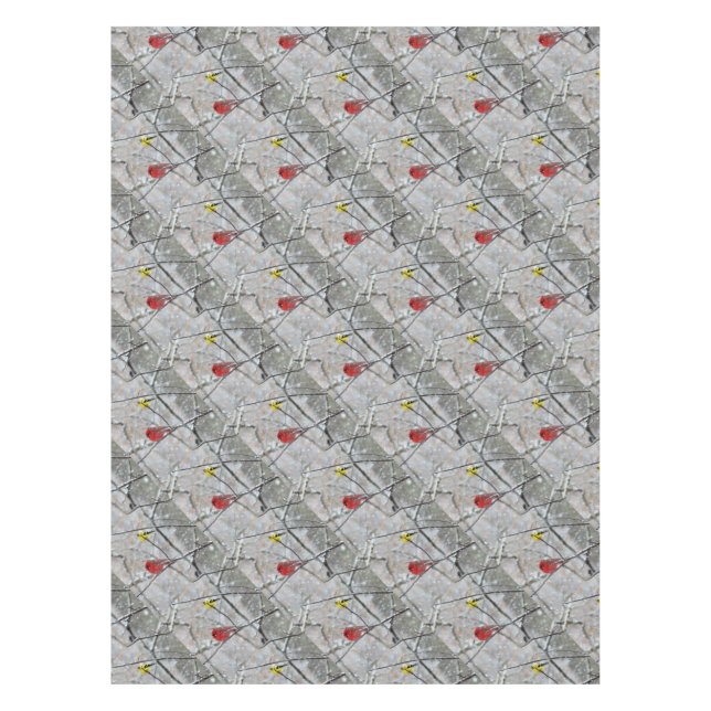 Goldfinch And Cardinal Tablecloth (Front)