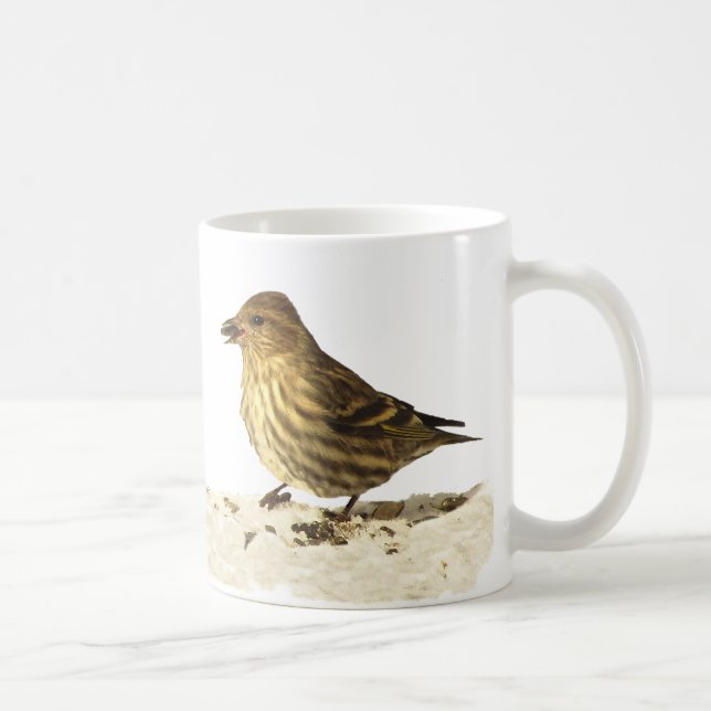 Goldfinch and Pine Siskin Coffee Mug (Right)