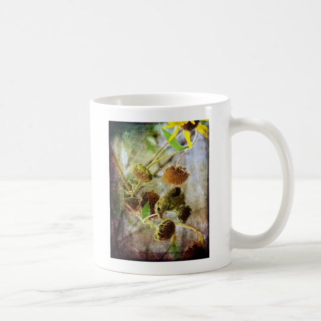 Goldfinch and Sunflowers Coffee Mug (Right)