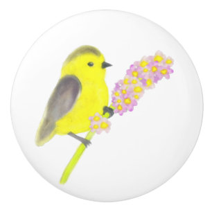 Goldfinch Ceramic Knob