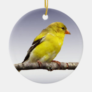 Goldfinch Ceramic Tree Decoration