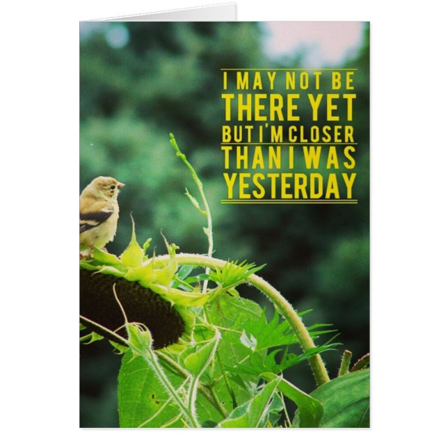 Goldfinch Closer Than I Was Yesterday (Front)