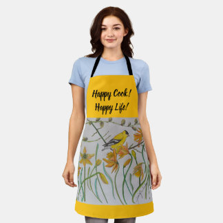 Goldfinch & Daffodils A[ron Apron