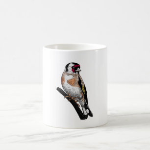 Goldfinch drawing coffee mug