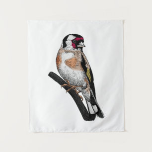 Goldfinch drawing tapestry