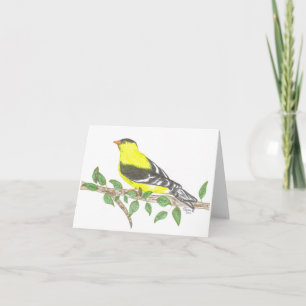 Goldfinch Inspirational Note Card