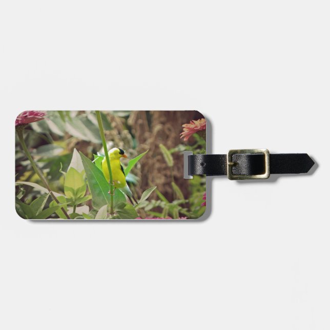 Goldfinch Luggage Tag (Front Horizontal)