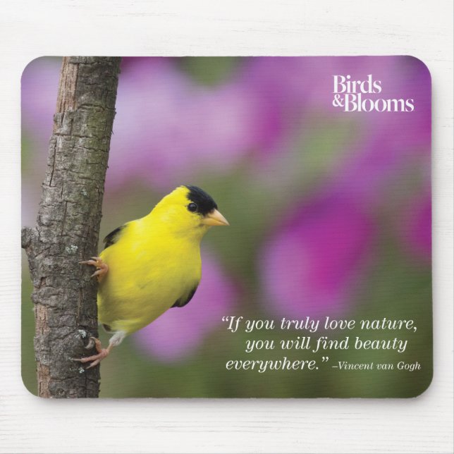 Goldfinch Mouse Pad (Front)