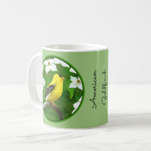 Goldfinch Painting - Cute Original Dog Art Coffee Mug