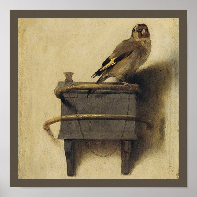 Goldfinch Painting  Poster (Front)