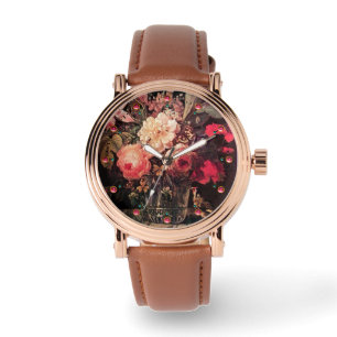GOLDFINCH,PINK ROSES AND BUTTERFLY Floral Watch