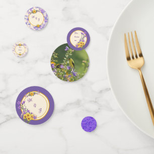 Goldfinch Spring Garden Wedding   Confetti