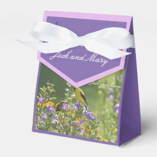 Goldfinch Spring Garden Wedding Favour Box