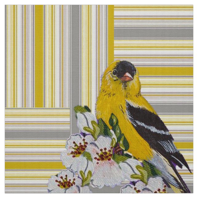 Goldfinch Stripes Fabric (Swatch)