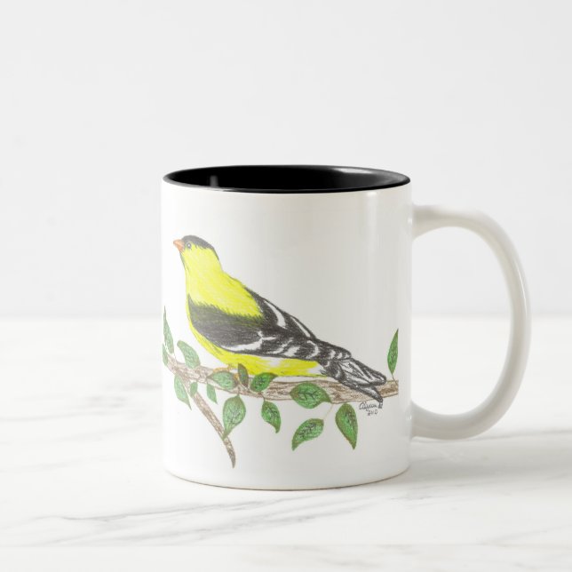 Goldfinch Two-Tone Mug (Right)