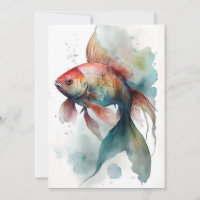 Goldfish 2 In Watercolors