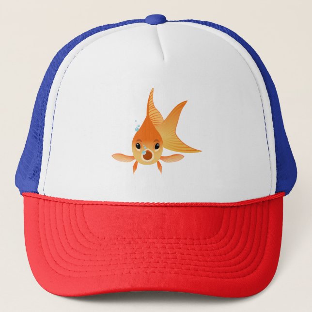 Goldfish Animal Trucker Hat (Front)