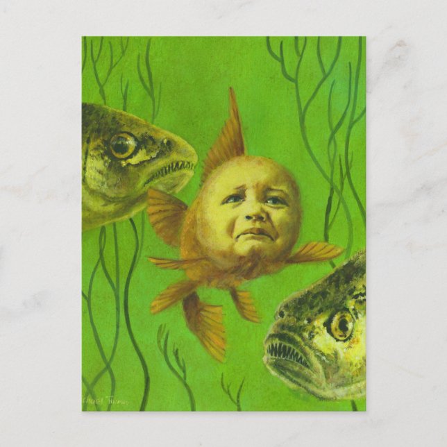 Goldfish Baby Mutant Design Postcard (Front)