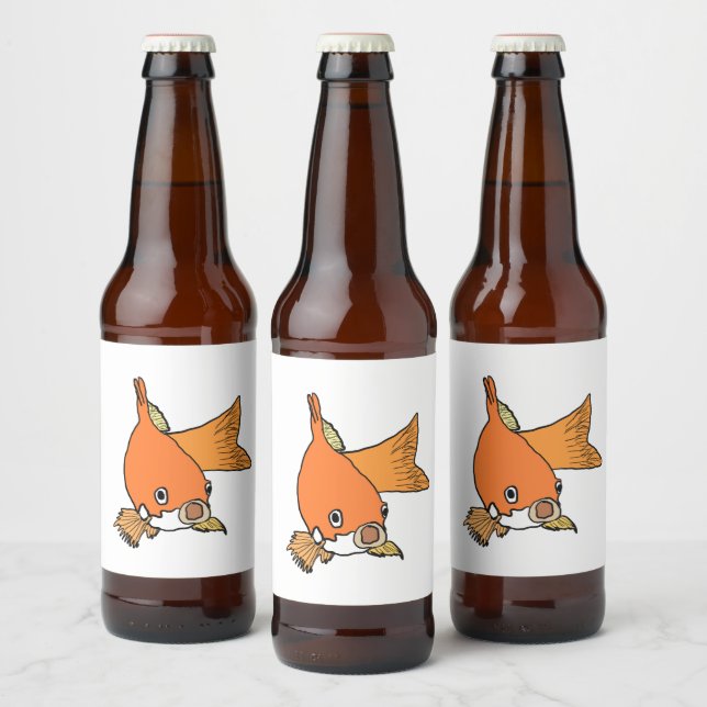 Goldfish Beer Bottle Label (Bottles)