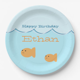 Goldfish Birthday Party Paper Plates