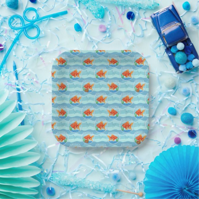 Goldfish Birthday Party Plates (Party)