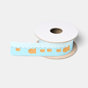 Goldfish Birthday Party Ribbon Satin Ribbon