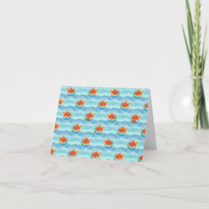 Goldfish Birthday Thank You Card