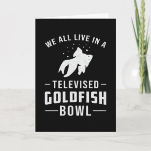 Goldfish Bowl Fishing Cute Aquarium Animal Fish Card