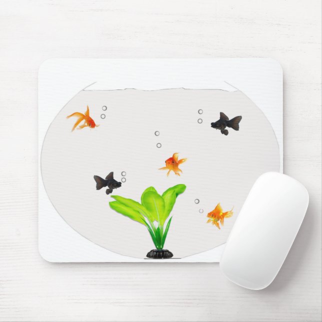 Goldfish Bowl Mousepad (With Mouse)