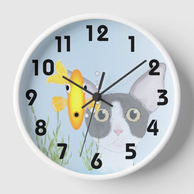 Goldfish Bowl Wall Clock (Front)