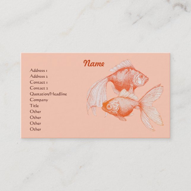 Goldfish Business Cards (Front)