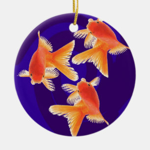 Goldfish Ceramic Tree Decoration