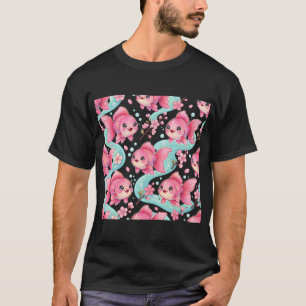 Goldfish Cherry Blossom Cute Pink Kawaii T-Shirt