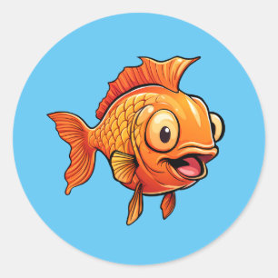 Goldfish Classic Round Sticker