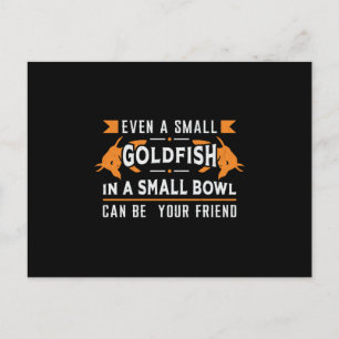Goldfish Even A Small Goldfish Aquarium Fish Postcard