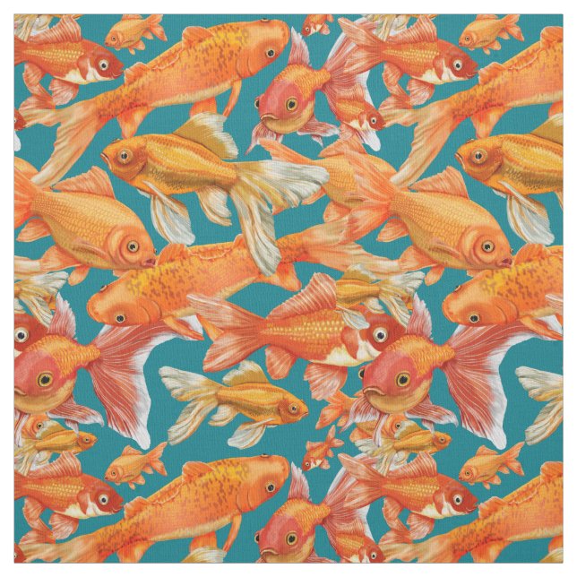 Goldfish Fabric (Swatch)