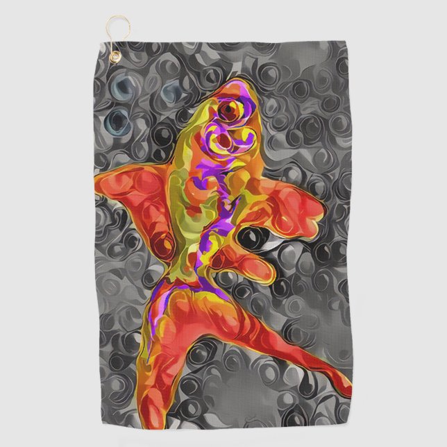 Goldfish Golf Towel (Front)