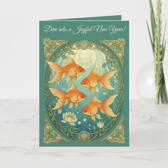Goldfish Grace Nowruz Celebration Card (Front)