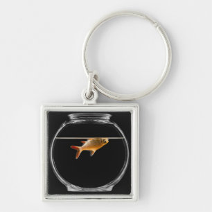 Goldfish in bowl 2 key ring