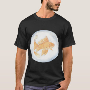 Goldfish in bubble painted in watercolor T-Shirt