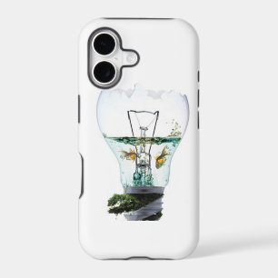 Goldfish in Light Bulb Iphone Case