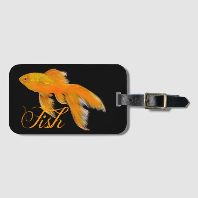 Goldfish Luggage Tag (Front Horizontal)
