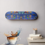 Goldfish Marine Ocean Life Blue Sea Coral Skateboard<br><div class="desc">A live blue ocean on your skateboard. Enjoy skating on this beautiful equipment which brings the entire marine life to your doorstep. Depicts fish,  starfish,  corals,  sting-ray,  crabs etc.</div>