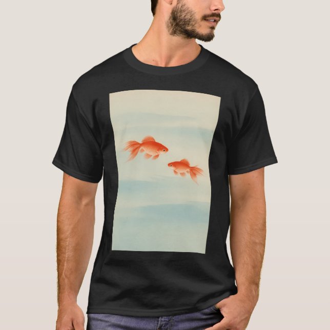 Goldfish Pair â€” Open Water Bokashi T-Shirt (Front)
