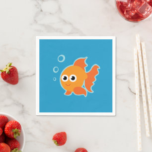 Goldfish Party Napkin