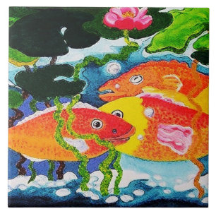 goldfish pond tile